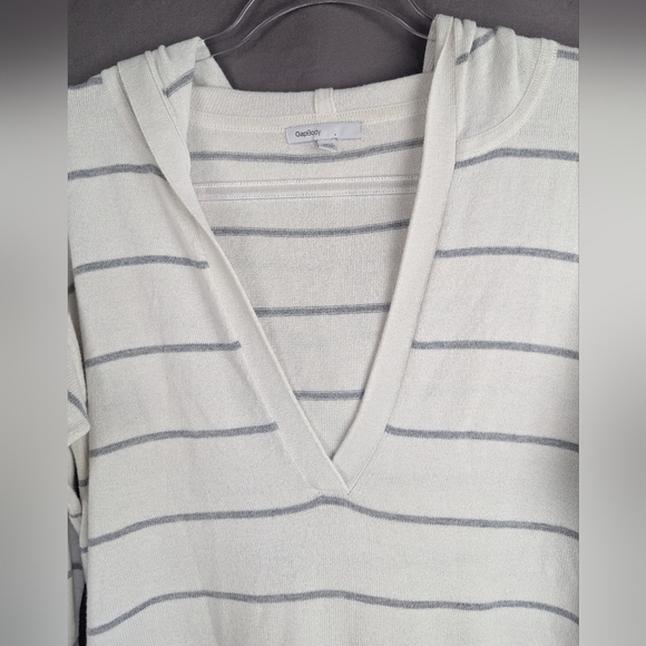 GAP Medium Striped Sweater Hoodie With Pockets Super Condition - Picture 7 of 13